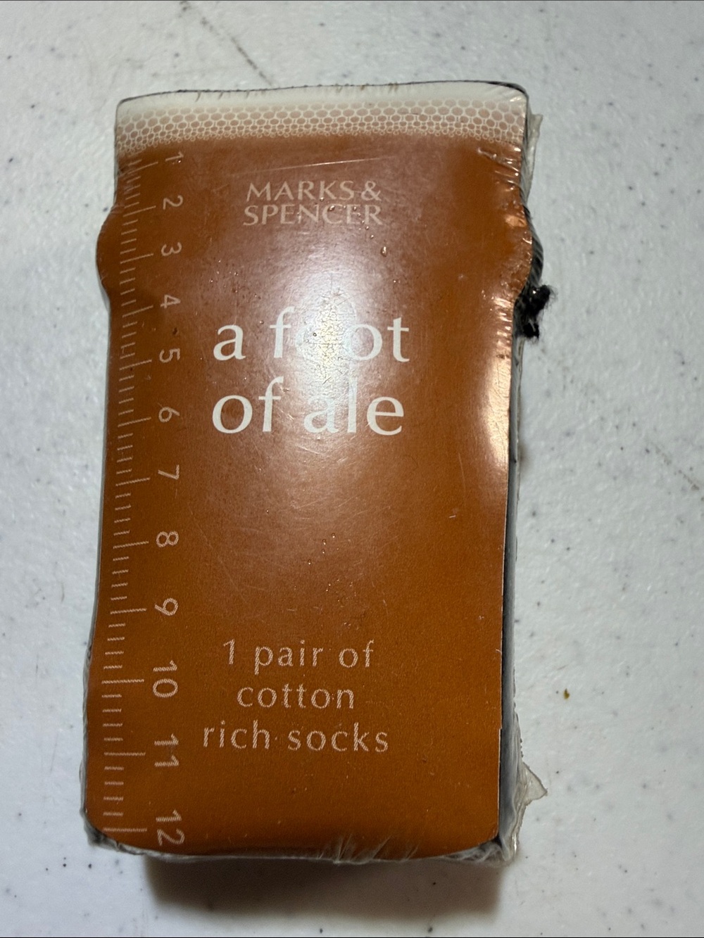Marks & Spencer black 'A Foot of Ale' Cotton-Rich Socks